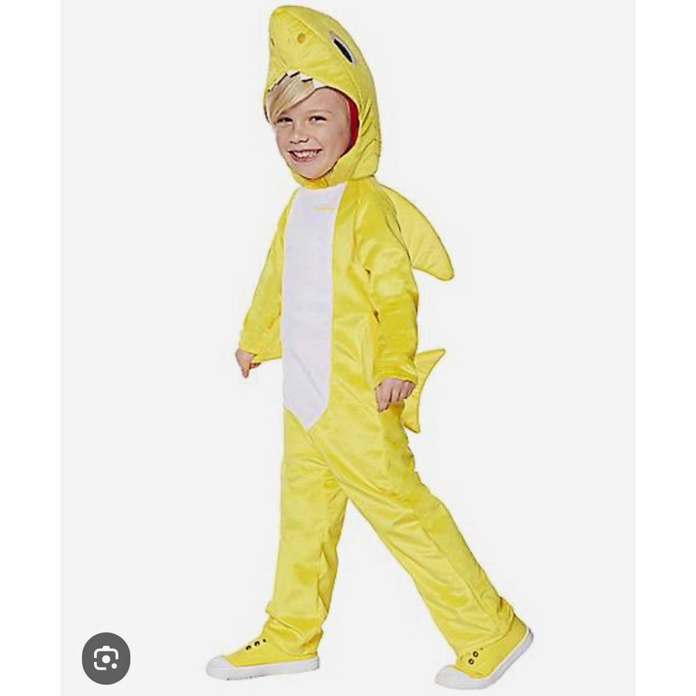 Pinkfong Baby Shark Yellow Toddler Halloween Costume 18-24 Months 3pc Set